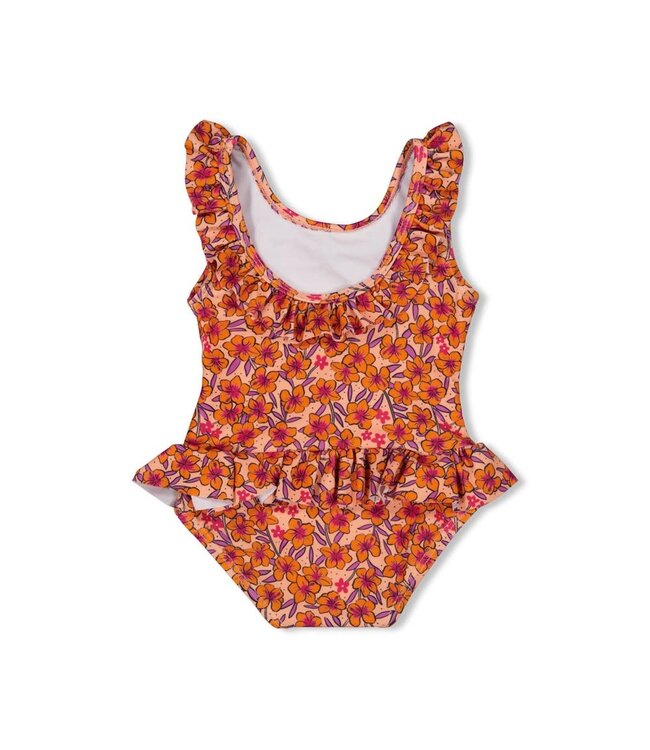 Feetje 53200056 Badpak AOP - Love Peace Aloha Perzik