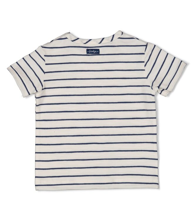 Feetje 51700993 T-shirt streep - Seaside Happiness Offwhite
