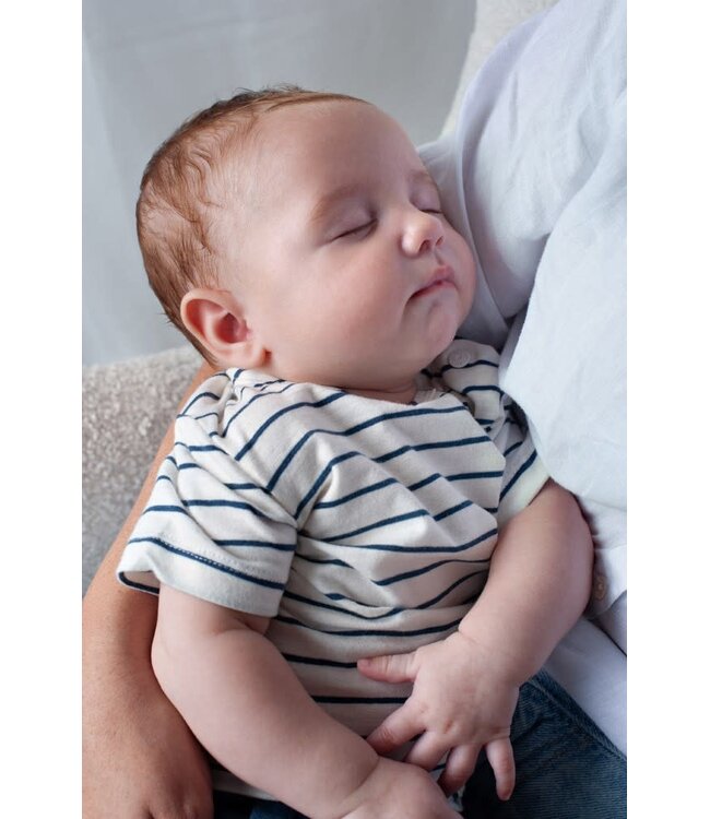 Feetje 51700993 T-shirt streep - Seaside Happiness Offwhite