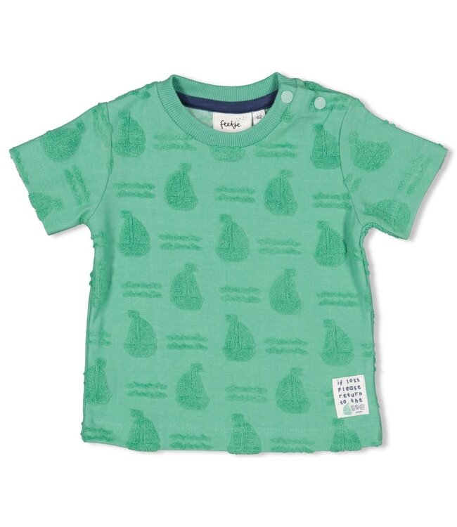 Feetje 51700996 T-shirt AO badstof - Seaside Happiness Groen