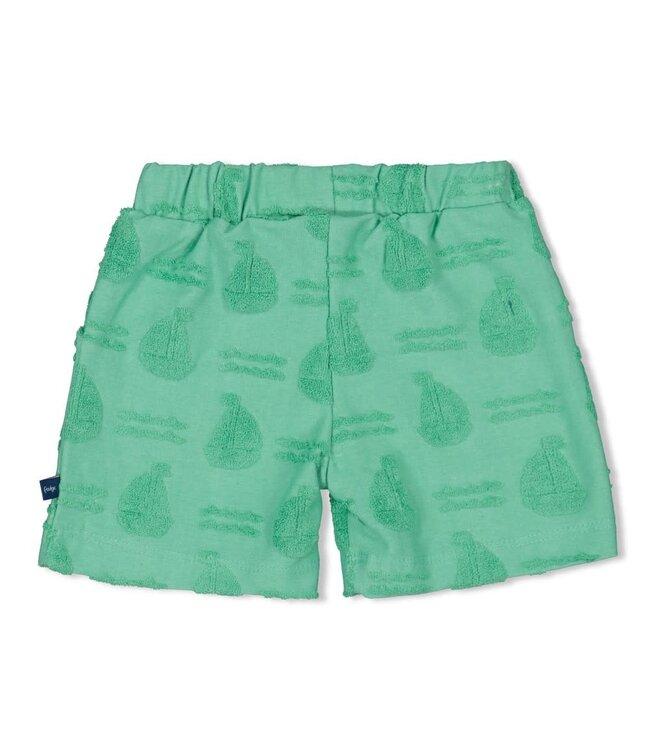 Feetje 52100467 Short AO badstof - Seaside Happiness Groen