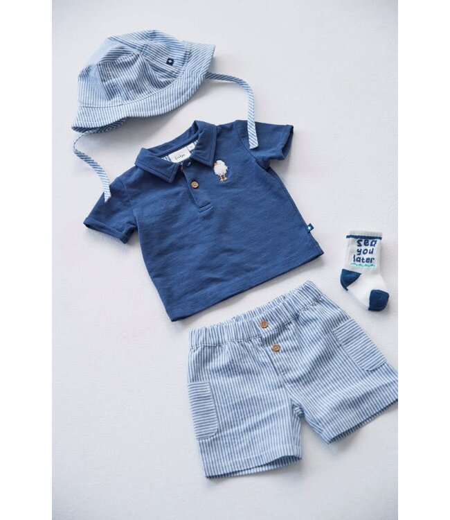 Feetje 52100468 Short streep chambray - Seaside Happiness Chambray