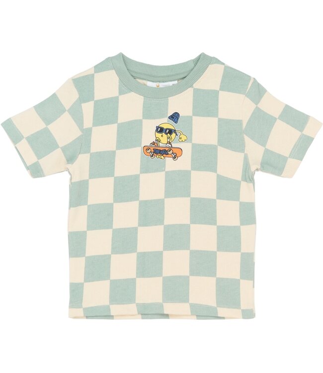 The New TNST6787 TNSTSebastian OS S_S Tee Aqua Gray AOP