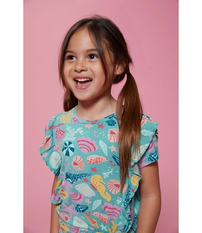 Jubel 91700455 T-shirt AOP - Lazy Lagoon Jade Groen