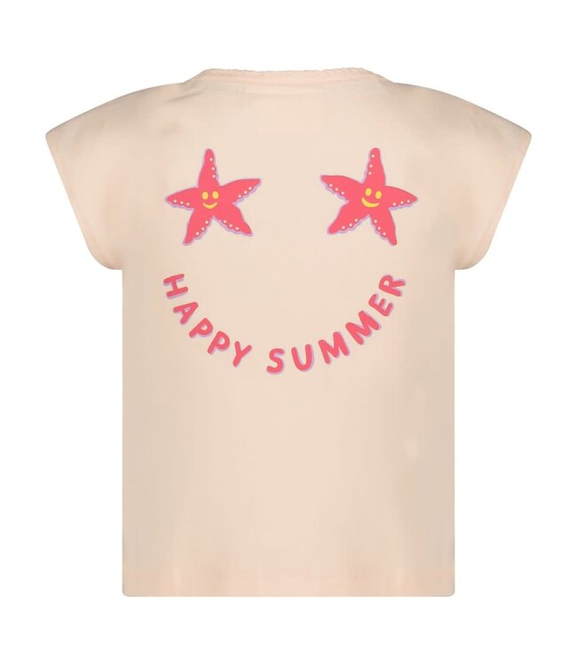 Jubel 91700444 T-shirt met backprint - Lazy Lagoon l.Roze