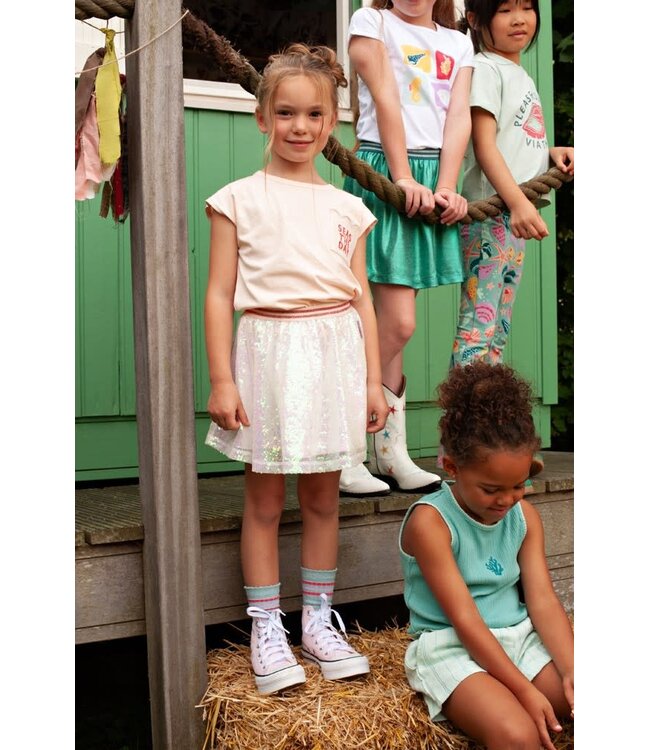 Jubel 90600324 Pailetten rok - Lazy Lagoon l.Roze