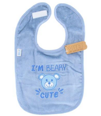 VIB Slabbetje - I'm beary cute blauw