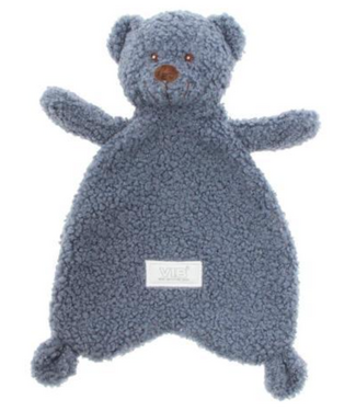 VIB Knuffeldoekje teddy blauw