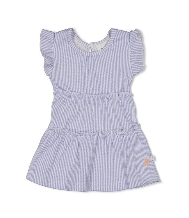 Feetje 51400581 Jurk crinkle streep k/m - Sea La Vie Lavendel