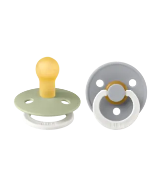 BIBS 2pack glow in the dark Sage/Cloud