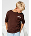 Name it T-shirt met backprint - Chestnut