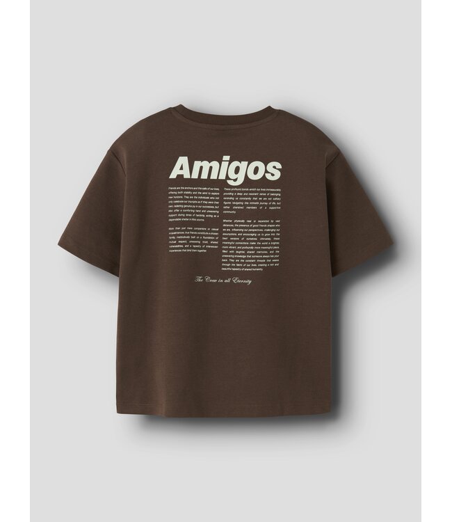 Name it 13255652 - NKMHOLLE SS RLX TOP - Chestnut