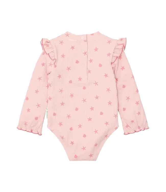 Little Dutch Badpak lange mouw - UPF 40 - Roze - Dreamy Seashells CL26030656