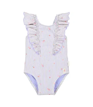 Little Dutch Badpak - Paars - Dreamy Stripes