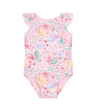 Little Dutch Badpak - Roze - Dreamy Mermaid