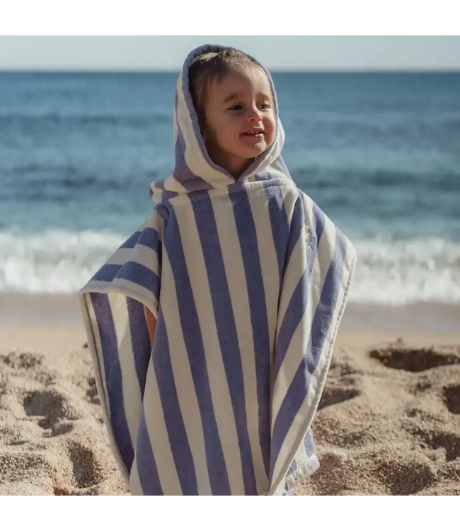 Little Dutch Badponcho - Paars - Dreamy Stripes CL26039108