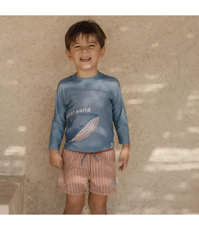 Little Dutch Zwembroek - Bruin - Ocean Brown Stripes CL26030556