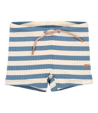 Little Dutch Zwembroek - Blauw - Ocean Blue Stripes