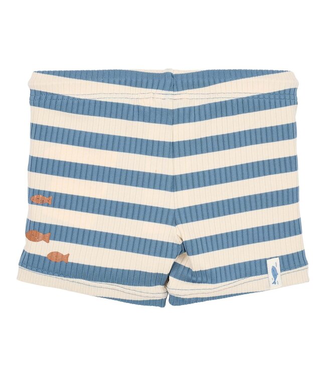 Little Dutch Zwembroek - Blauw - Ocean Blue Stripes