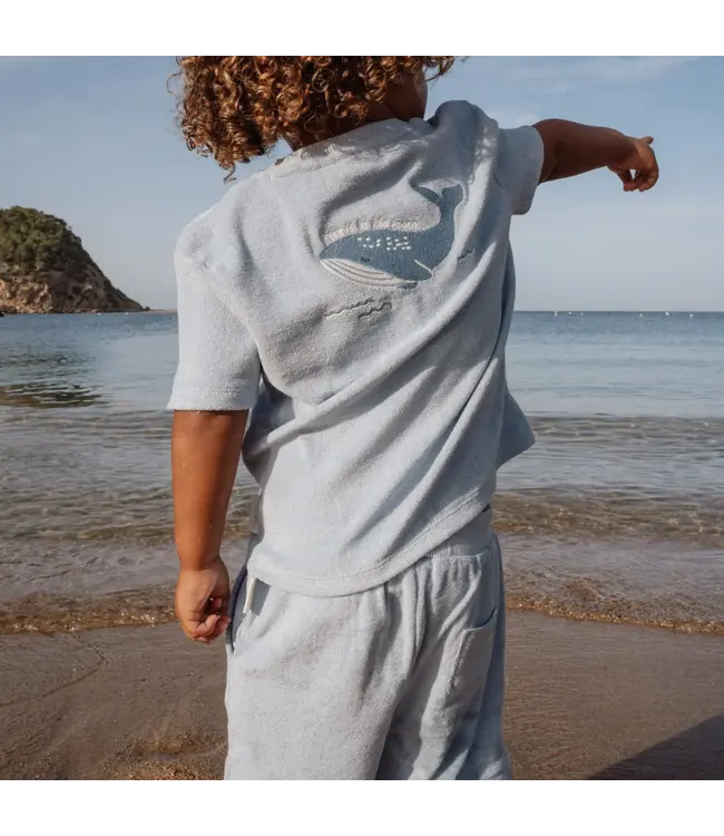 Little Dutch Shirt en short set - Blauw CL26031401