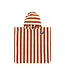 Little Dutch Badponcho - Bruin - Ocean Brown Stripes