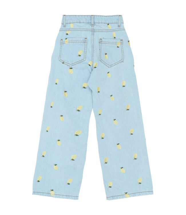 The New TN6838 TNSia Wide Fit Jeans Light Blue Denim EMB