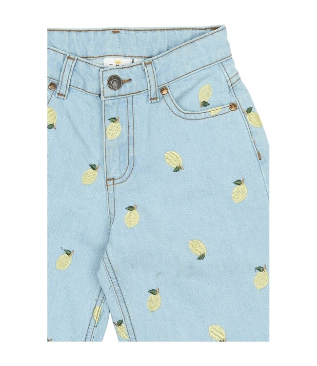 The New TN6838 TNSia Wide Fit Jeans Light Blue Denim EMB