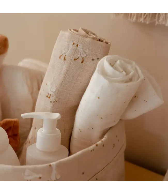 Little Dutch Swaddle - Beige - Newborn Naturals - Little Goose - 70x70cm