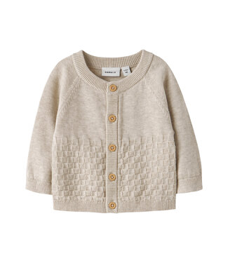 Name it baby Baby vestje - Peyote Melange