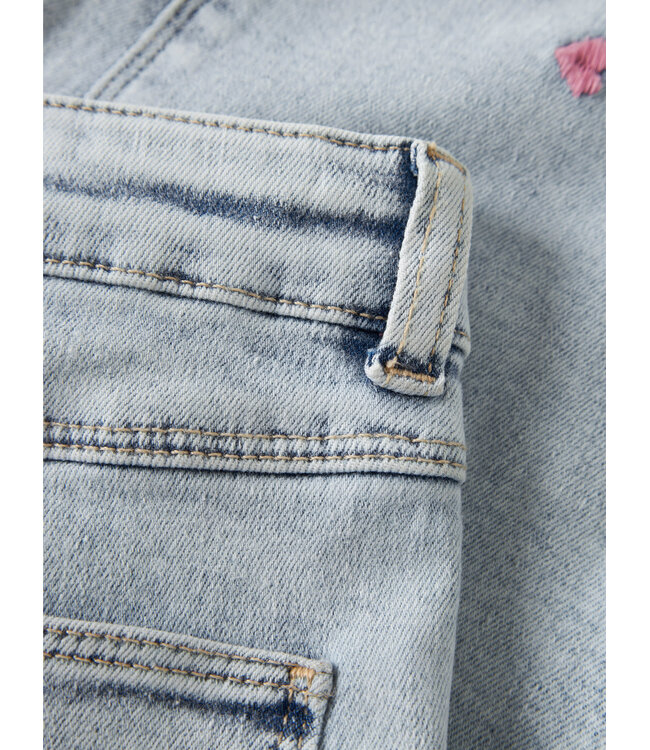 Name it mini 13250733 NMFROSE WIDE EMB JEANS 2633-FR NOOS Light Blue Bleached Denim