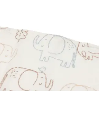 Jollein Hydrofiele Doek Small 70x70cm - Elephant Tales - 3 Stuks