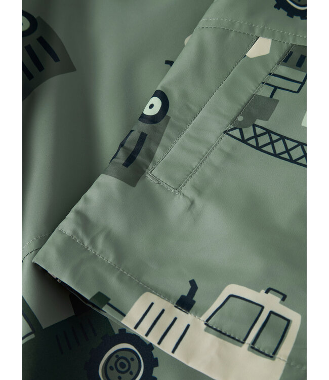 Name it mini 13251603 - NMMMAX JACKET LI AOP - Chinois Green