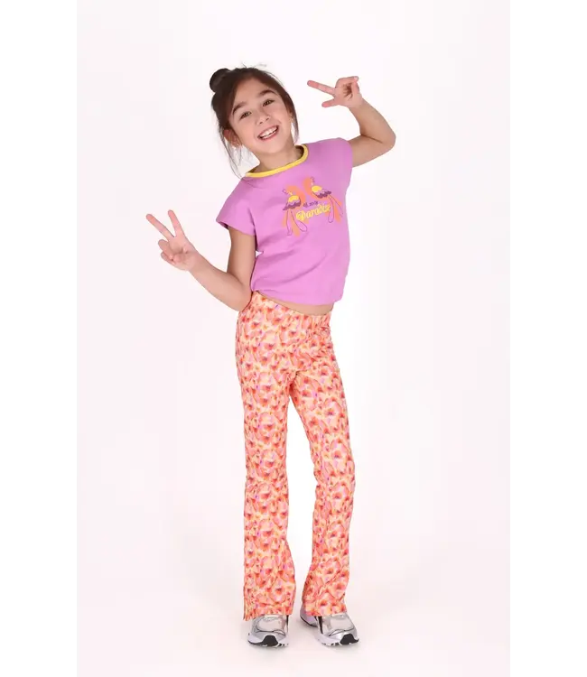 B.NOSY Y508-5625 913  Phoebe flared broek Summer Flower