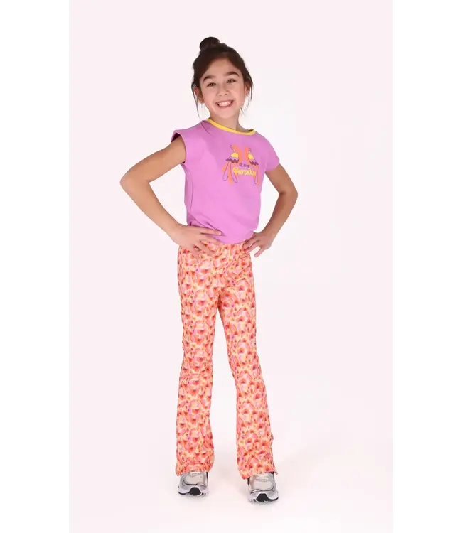 B.NOSY Y508-5625 913  Phoebe flared broek Summer Flower