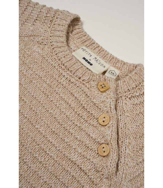 Petite Maison Senne knitted bodysuit l/s E000-7014 oatmeal