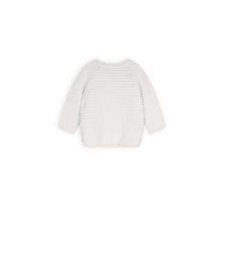Petite Maison Kiki knitted button up cardigan E000-7302 Natural white