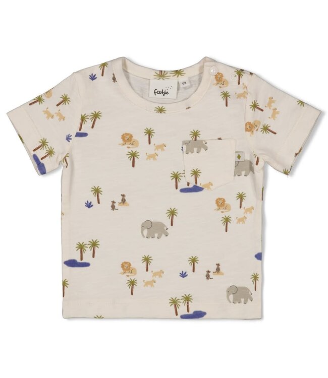 Feetje 51700998 T-shirt AOP - Safari Savage Offwhite