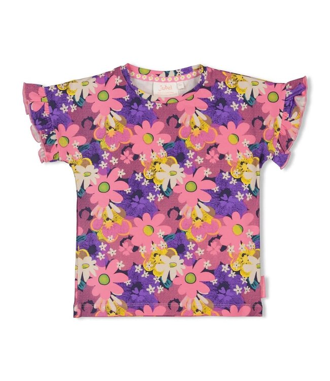 Jubel 91700431 T-shirt AOP - Rolling into Spring Roze