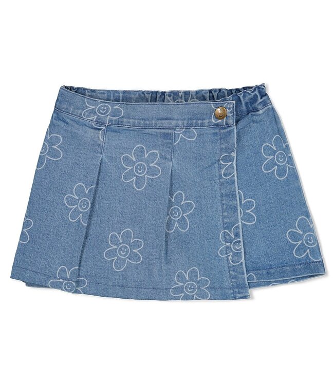 Jubel 90600316 Denim skort - Rolling into Spring L.blauw denim