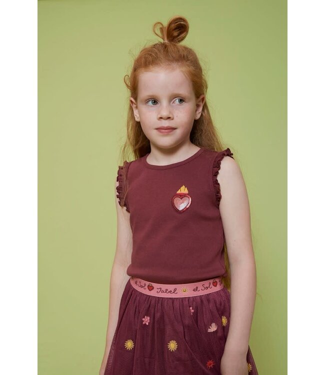 Jubel 90600320 Rok tule - Salsa Sunset Bordeaux