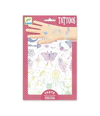 DJECO Lucky charms tattoos 2 vellen +50 tattoeages 3+ jaar