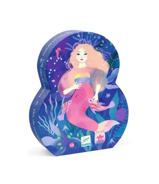 DJECO Silhouette puzzle Ella the mermaid - (36 stukjes)