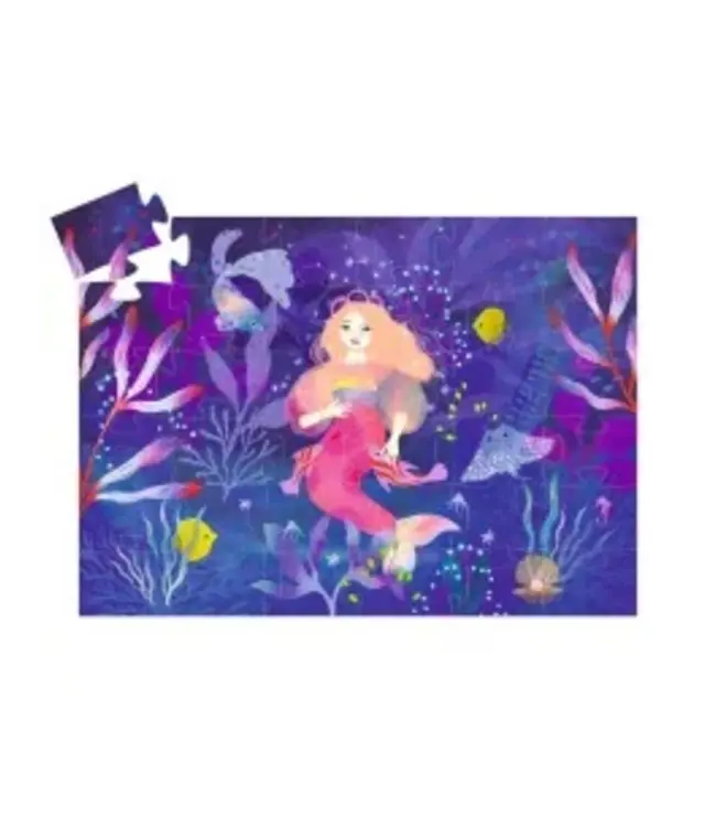 DJECO Silhouette puzzle Ella the mermaid - (36 stukjes)