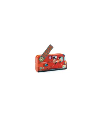 DJECO Silhouette puzzel de brandweerwagen