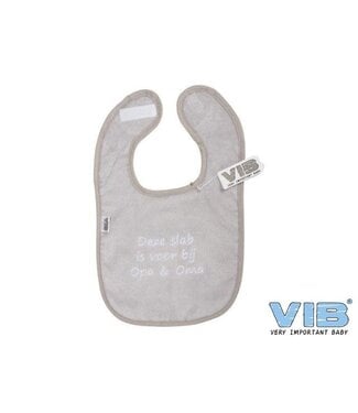 VIB Slabbetje Deze slab is voor bij Opa & Oma Grijs VIB-BTG33