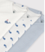 Petit Bateau 3 cross-over ROMPERTJES korte mouw  A0GHM