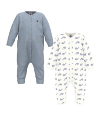 Petit Bateau 2 boxpakken walvisprint A0GST