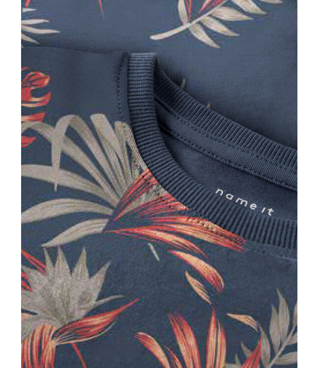Name it mini 13254316 NMMFLUZZ SS NREG TOP Vintage Indigo