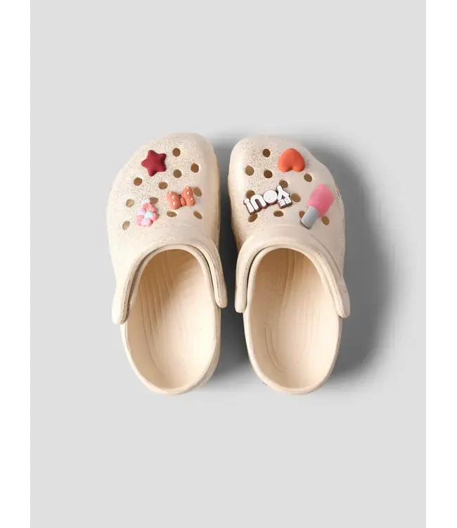 Name it 13263283 NKNFAME CLOGS NOOS Créme De Pêche Glitter