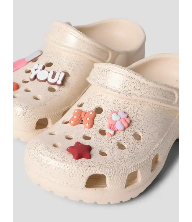 Name it 13263283 NKNFAME CLOGS NOOS Créme De Pêche Glitter